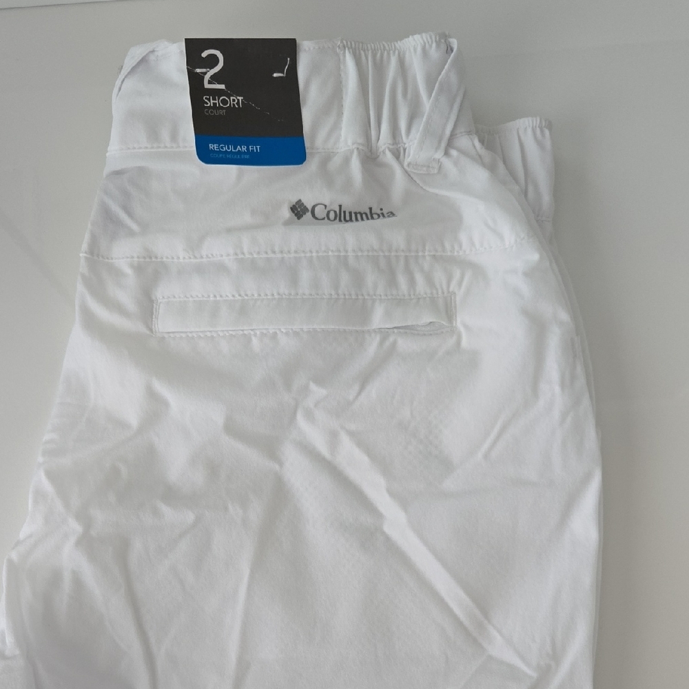 Columbia White Athletic Shorts